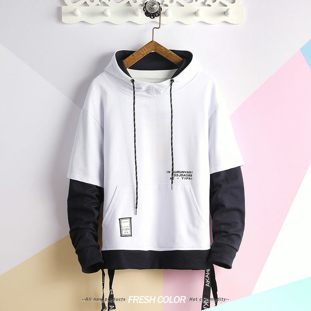 22 Style Autumn Spring 2019 Hoodie Sweatshirt Mens Hip Hop Punk Pullover Streetwear Casual Fashion Clothes Plus Asian Size M-5XL