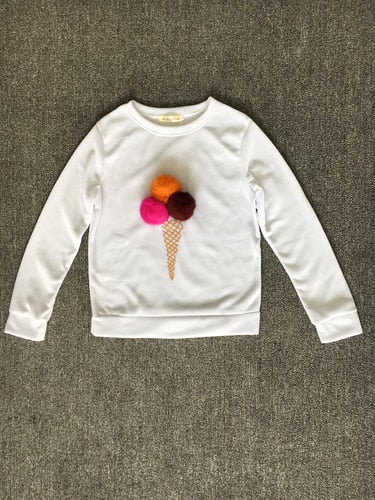 Ice print cute Hoodies Sweatshirts 2019 Women Casual Kawaii Harajuku Fashion Punk for Girls Clothing European Tops Korean